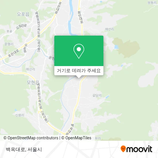 백옥대로 지도