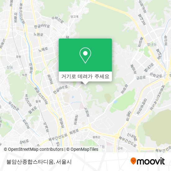 불암산종합스타디움 지도