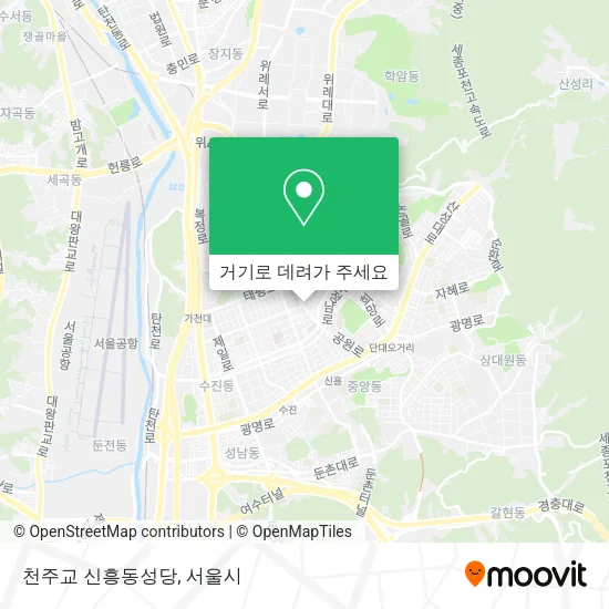 천주교 신흥동성당 지도