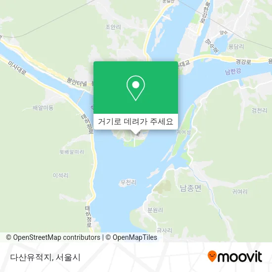 다산유적지 지도