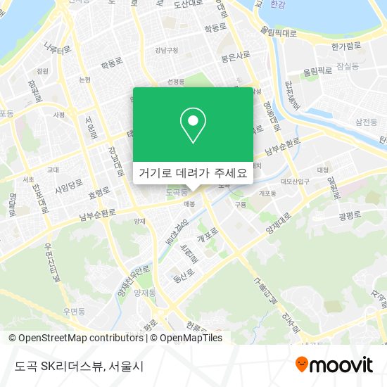 도곡 SK리더스뷰 지도