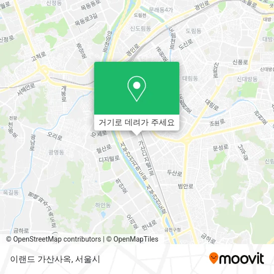 이랜드 가산사옥 지도