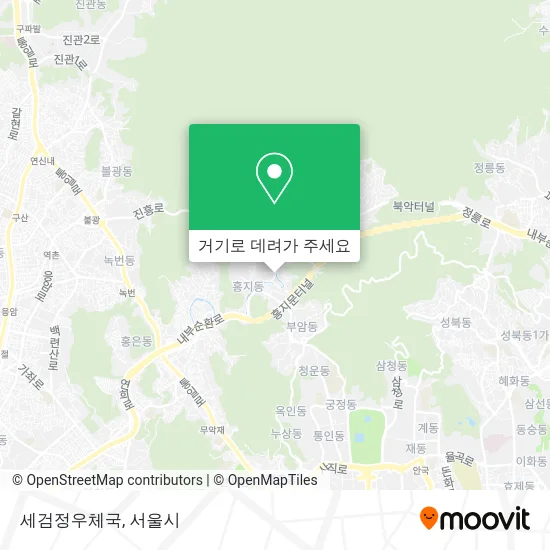 세검정우체국 지도