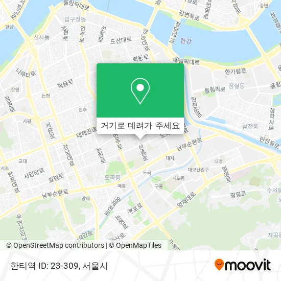 한티역 ID: 23-309 지도