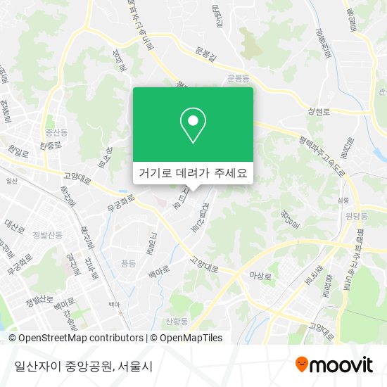 일산자이 중앙공원 지도