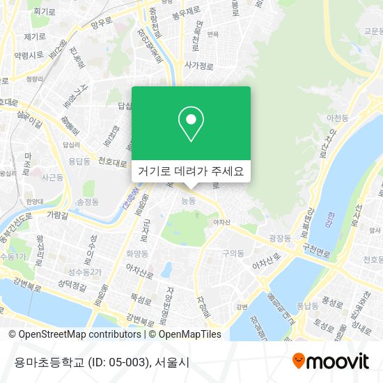 용마초등학교 (ID: 05-003) 지도