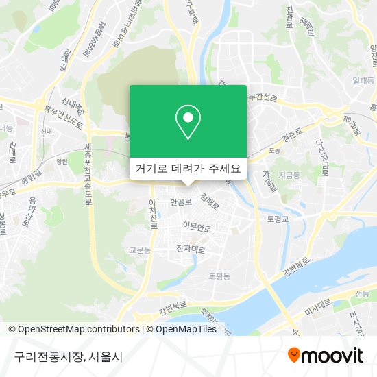 구리전통시장 지도