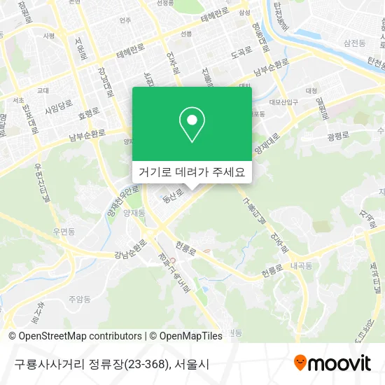 구룡사사거리 정류장(23-368) 지도