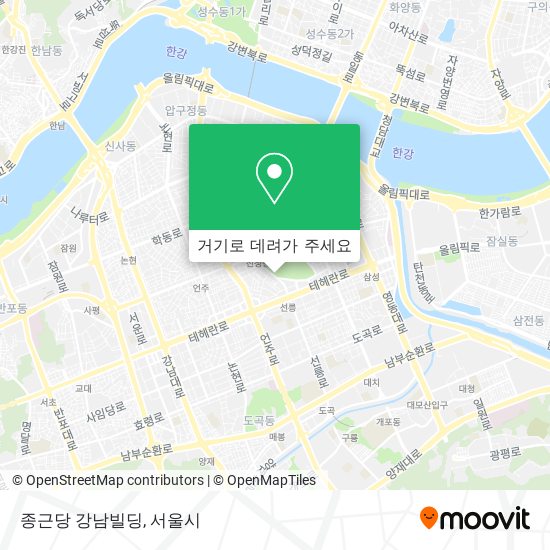 종근당 강남빌딩 지도