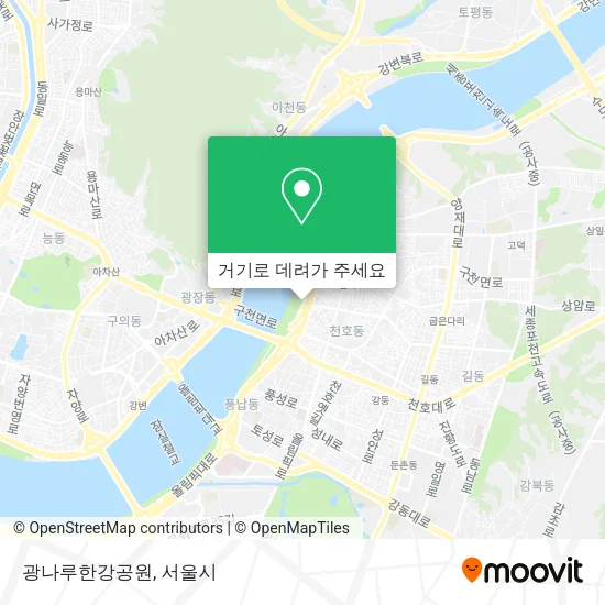 광나루한강공원 지도