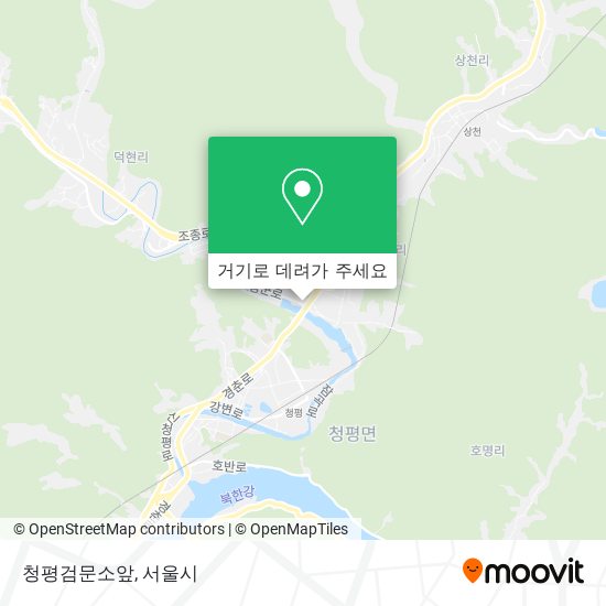 청평검문소앞 지도