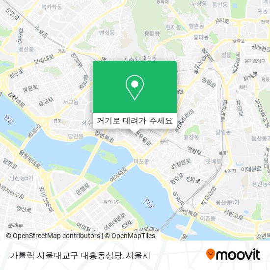 가톨릭 서울대교구 대흥동성당 지도