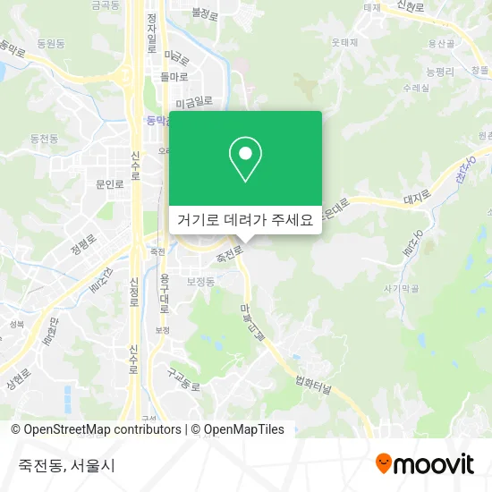 죽전동 지도