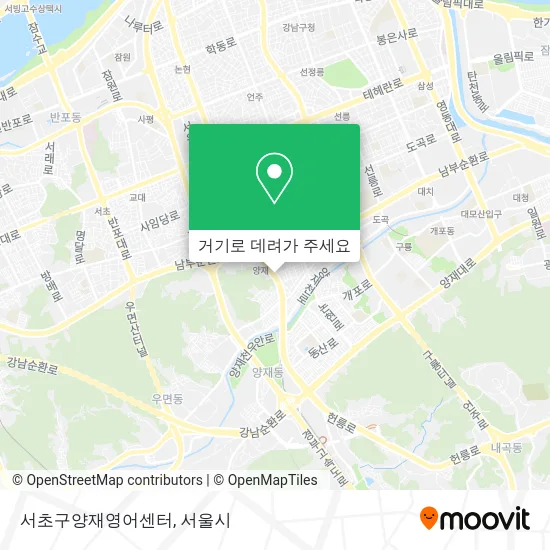 서초구양재영어센터 지도