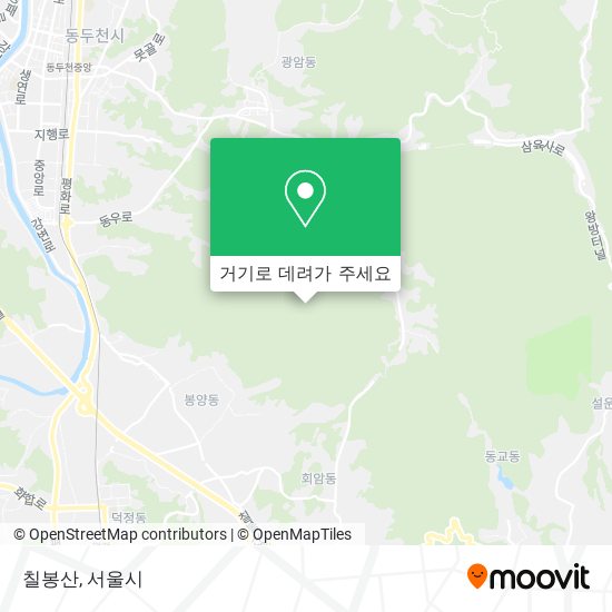 칠봉산 지도