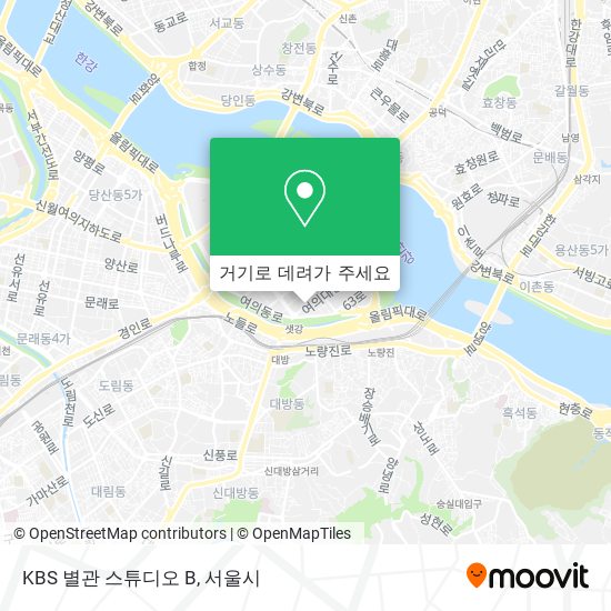 KBS 별관 스튜디오 B 지도