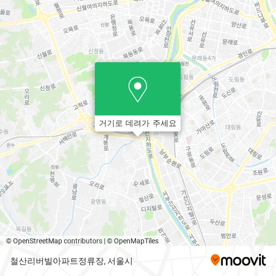 철산리버빌아파트정류장 지도