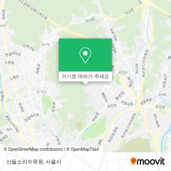 산들소리수목원 지도