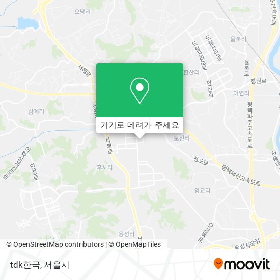 tdk한국 지도