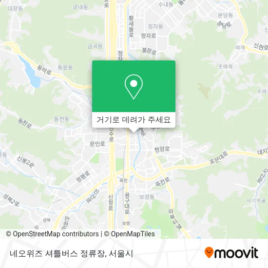 네오위즈 셔틀버스 정류장 지도