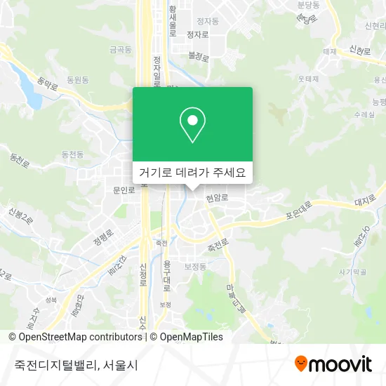 죽전디지털밸리 지도