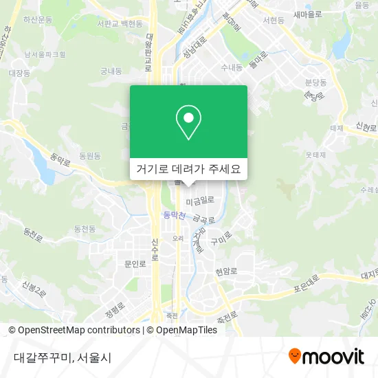 대갈쭈꾸미 지도