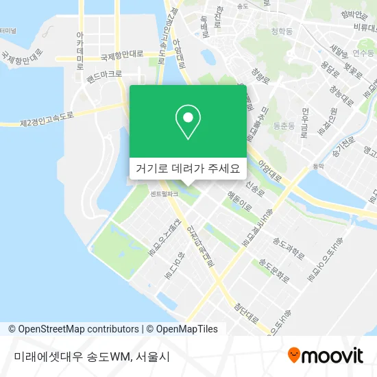 미래에셋대우 송도WM 지도