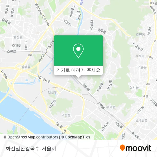 화전일산칼국수 지도