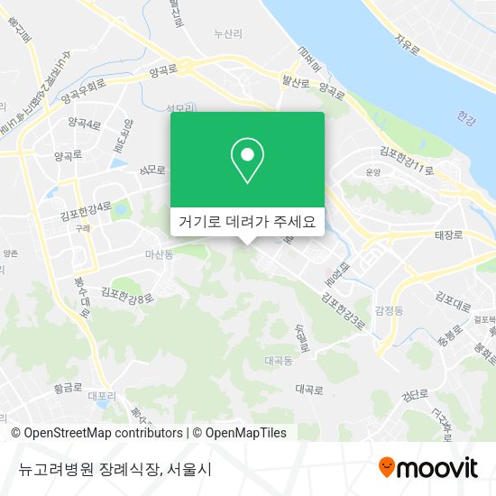 뉴고려병원 장례식장 지도