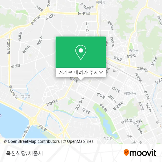 옥천식당 지도
