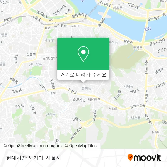 현대시장 사거리 지도