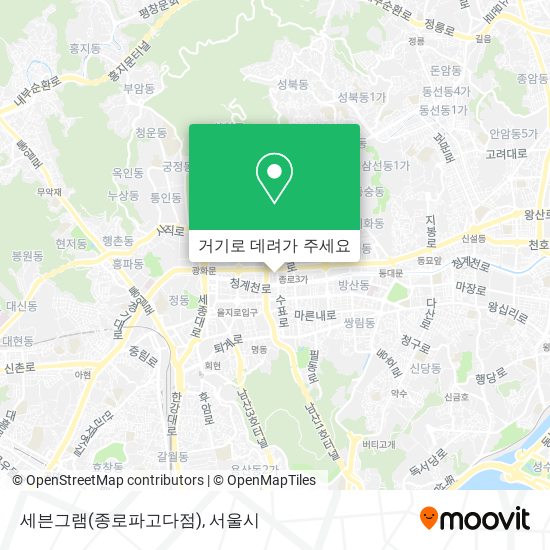 세븐그램(종로파고다점) 지도