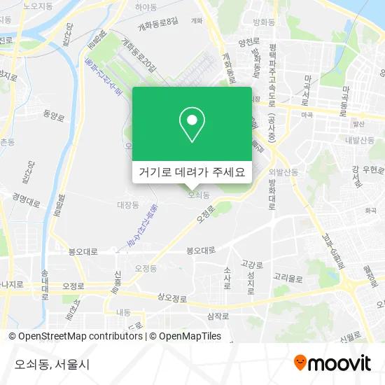 오쇠동 지도