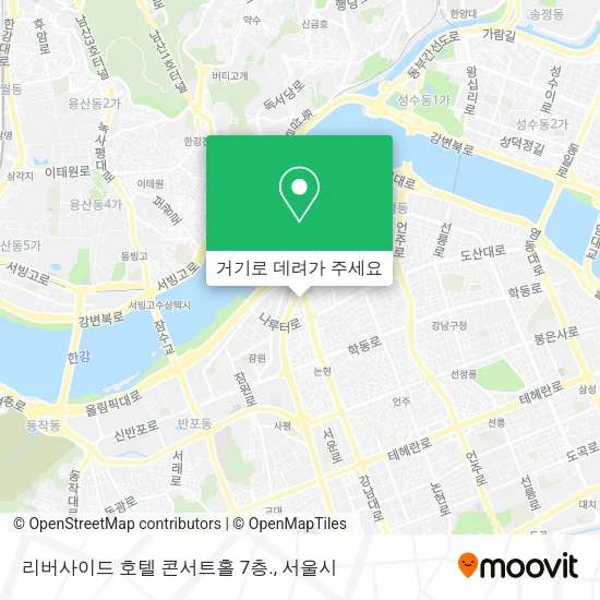 리버사이드 호텔 콘서트홀 7층. 지도