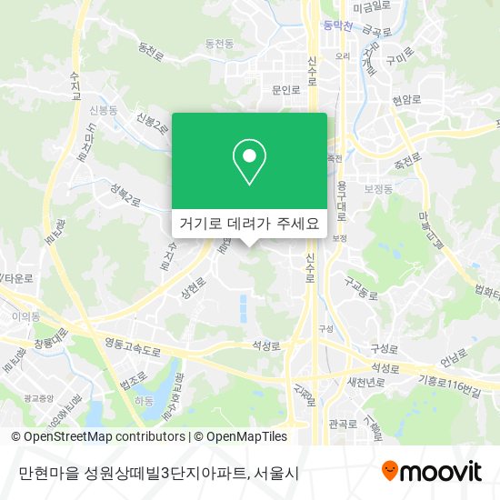 만현마을 성원상떼빌3단지아파트 지도