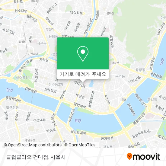 클럽클리오 건대점 지도