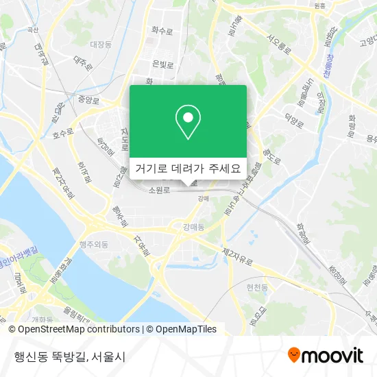 행신동 뚝방길 지도