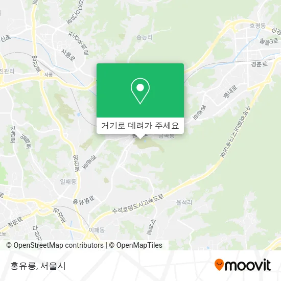 홍유릉 지도