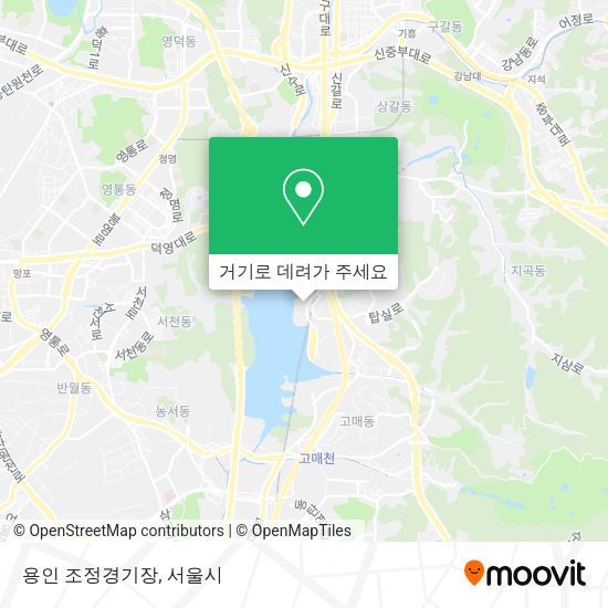 용인 조정경기장 지도