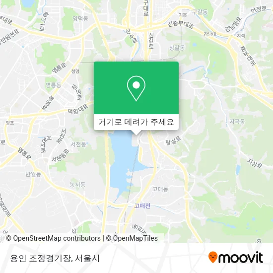 용인 조정경기장 지도