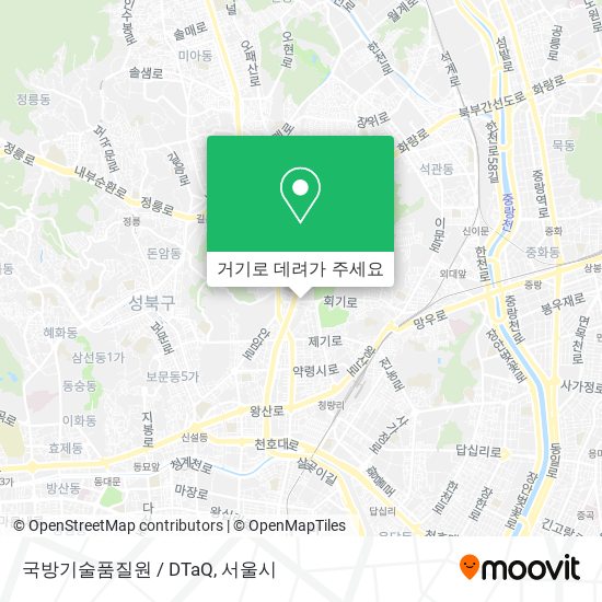 국방기술품질원 / DTaQ 지도