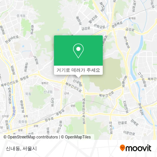 신내동 지도