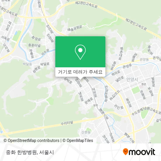 중화 한방병원 지도