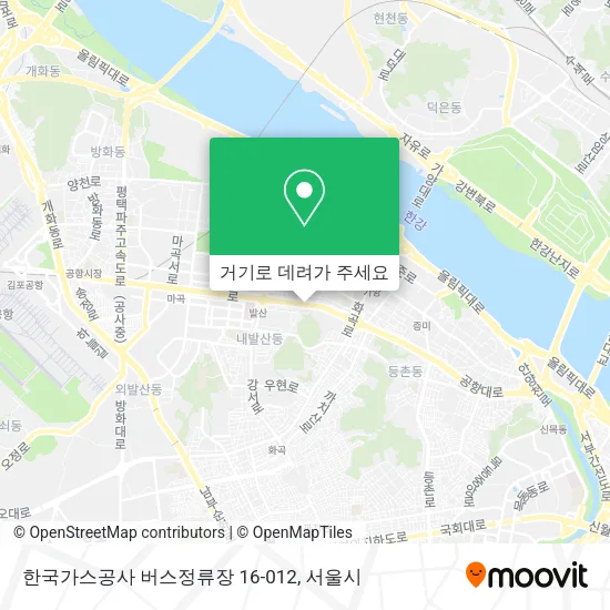 한국가스공사 버스정류장 16-012 지도