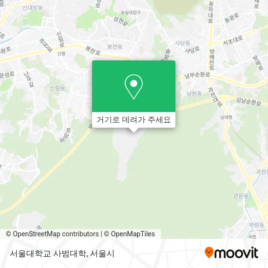 서울대학교 사범대학 지도