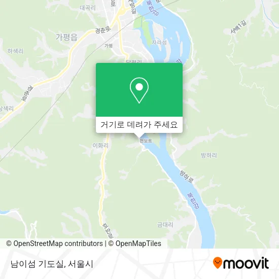 남이섬 기도실 지도