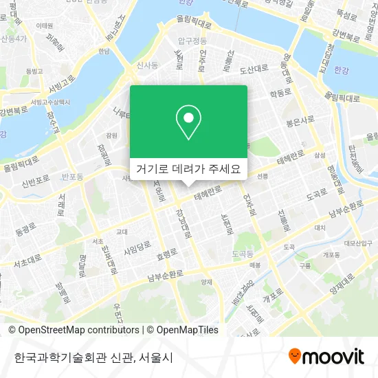 한국과학기술회관 신관 지도