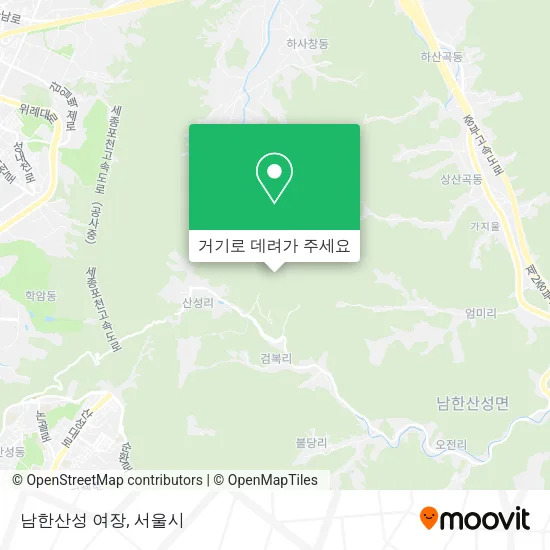 남한산성 여장 지도