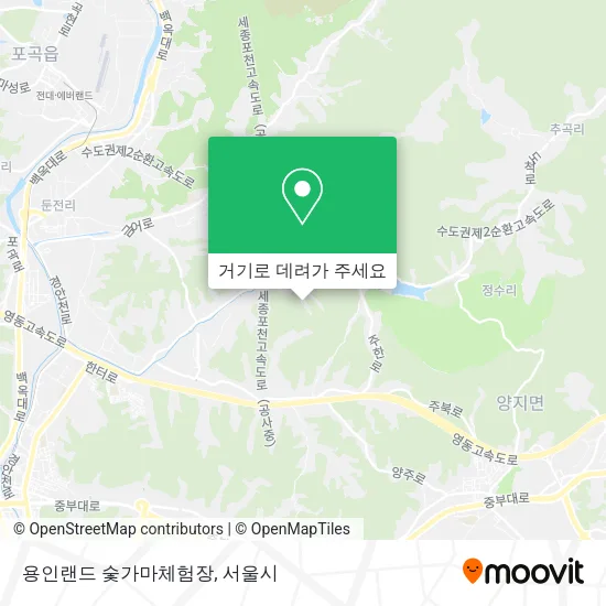 용인랜드 숯가마체험장 지도