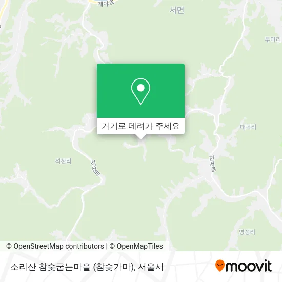 소리산 참숯굽는마을 (참숯가마) 지도